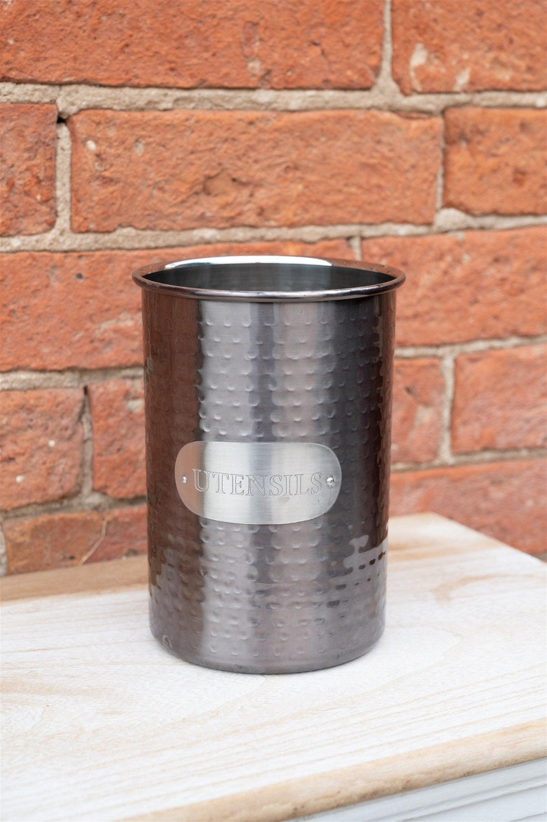 Grey Stainless Steel Utensil Holder - £20.99 - Kitchen Storage 
