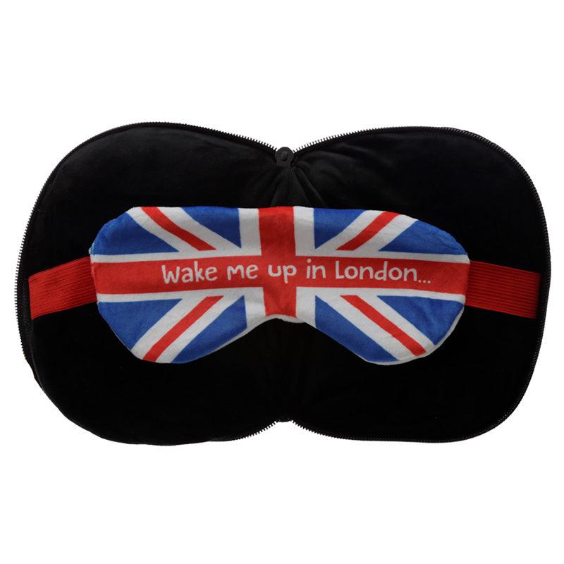 Guardsman Relaxeazzz Plush Round Travel Pillow & Eye Mask Set-Travel Pillow Eye Mask Set