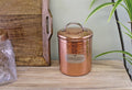 Hammered Copper Biscuit Tin, 17x14cm-Kitchen Storage