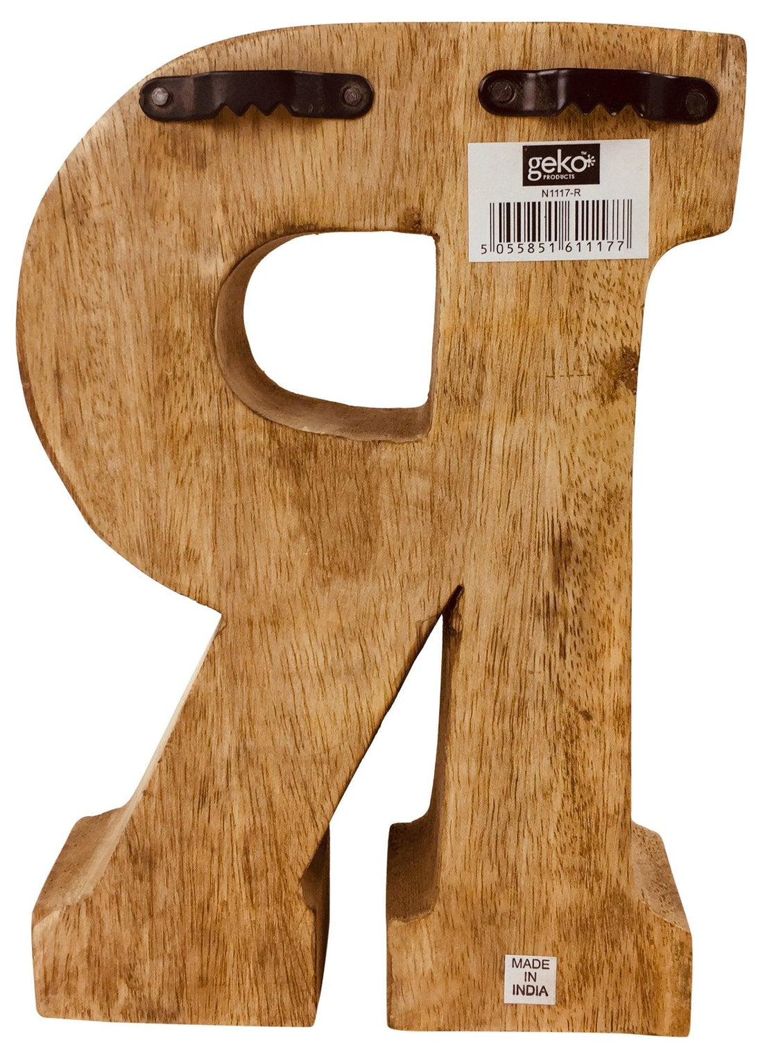 Hand Carved Wooden Embossed Letter R - £18.99 - Single Letters 