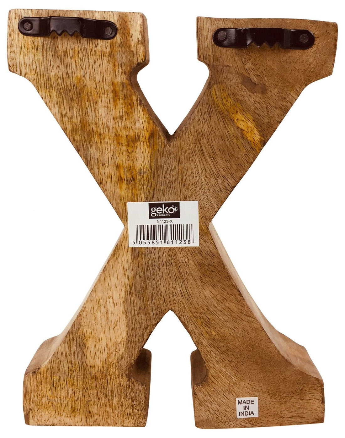 Hand Carved Wooden Embossed Letter X - £18.99 - Single Letters 