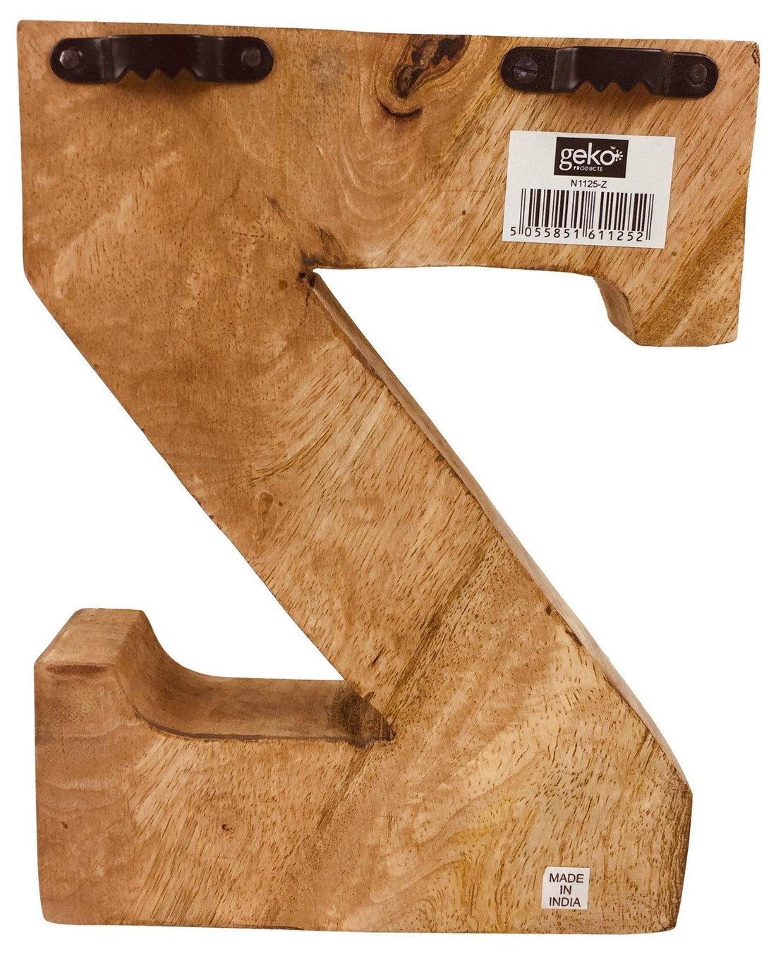 Hand Carved Wooden Embossed Letter Z - £18.99 - Single Letters 