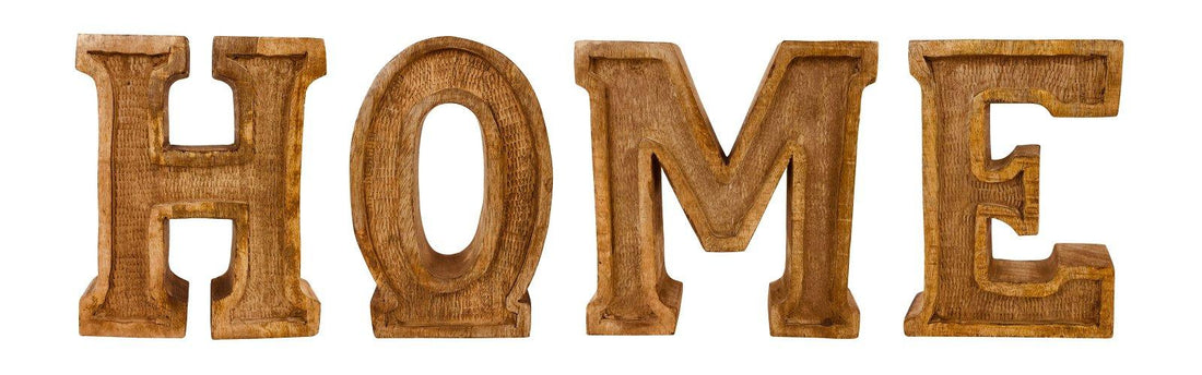 Hand Carved Wooden Embossed Letters Home - £56.99 - Words - All Designs 