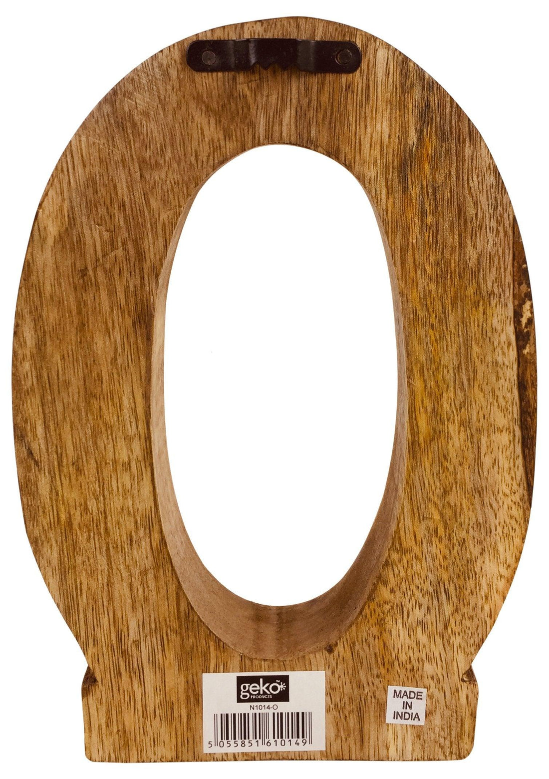 Hand Carved Wooden Geometric Letter O - £12.99 - Single Letters 