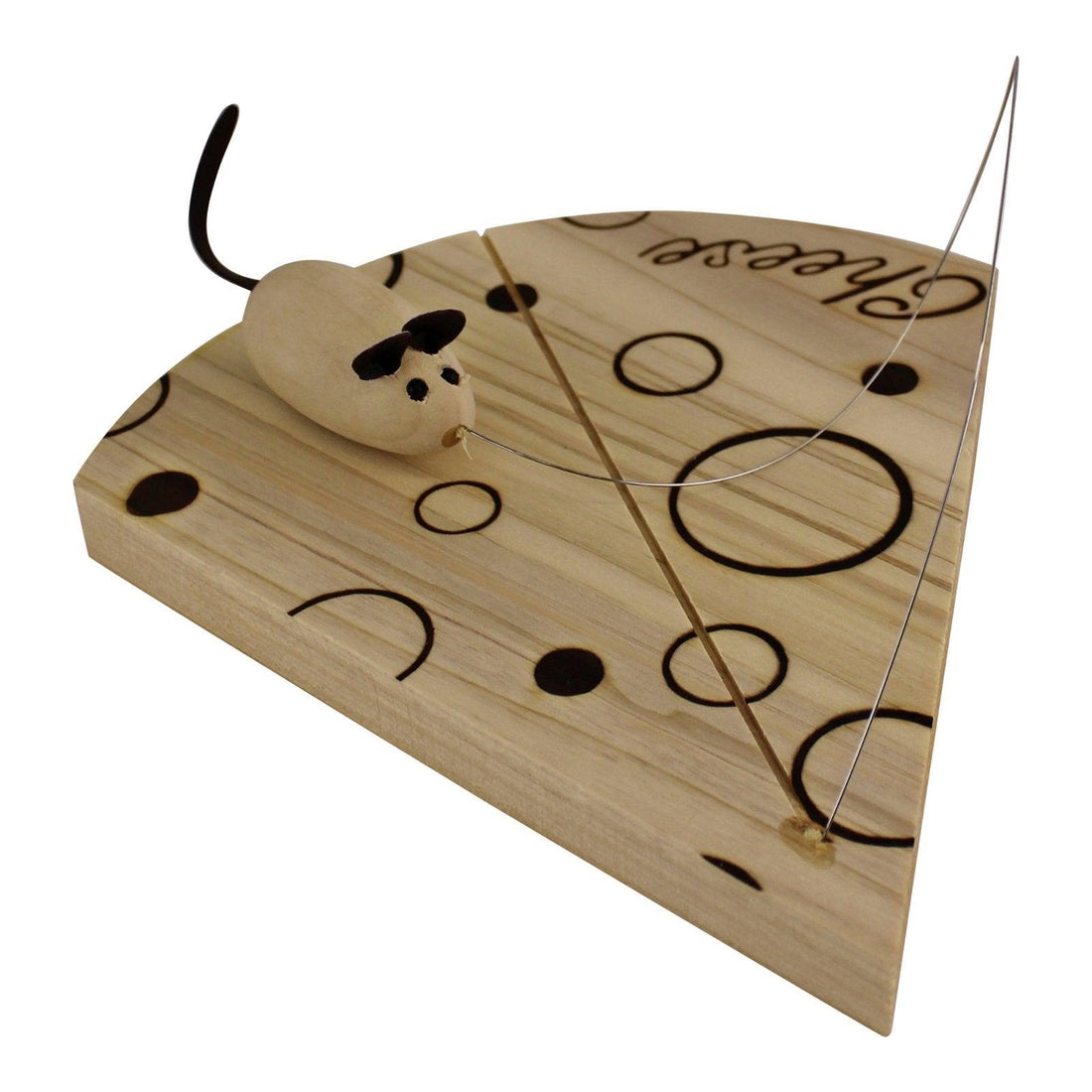 Handcrafted Cheese Board With Wire And Mouse - £12.99 - Trays & Chopping Boards 
