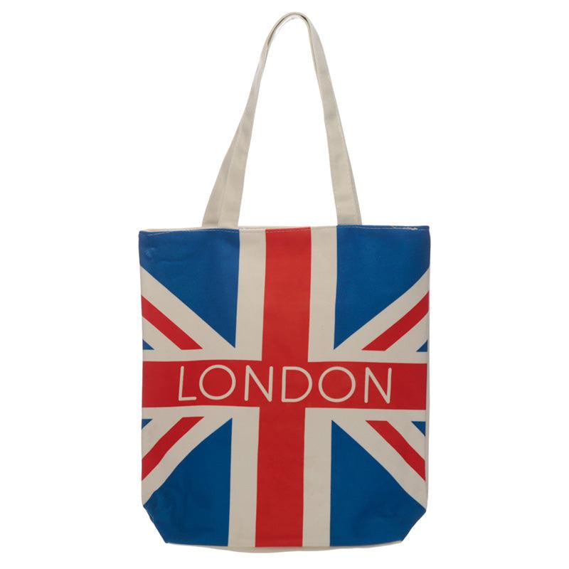 Handy Cotton Zip Up Shopping Bag - London Union Jack Flag - £8.99 - 
