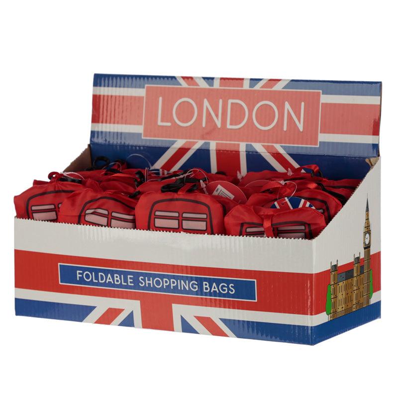 Handy Fold Up London Bus Shopping Bag with Holder - £7.99 - 