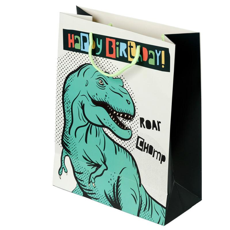 Happy Birthday Dinosauria Large Gift Bag-