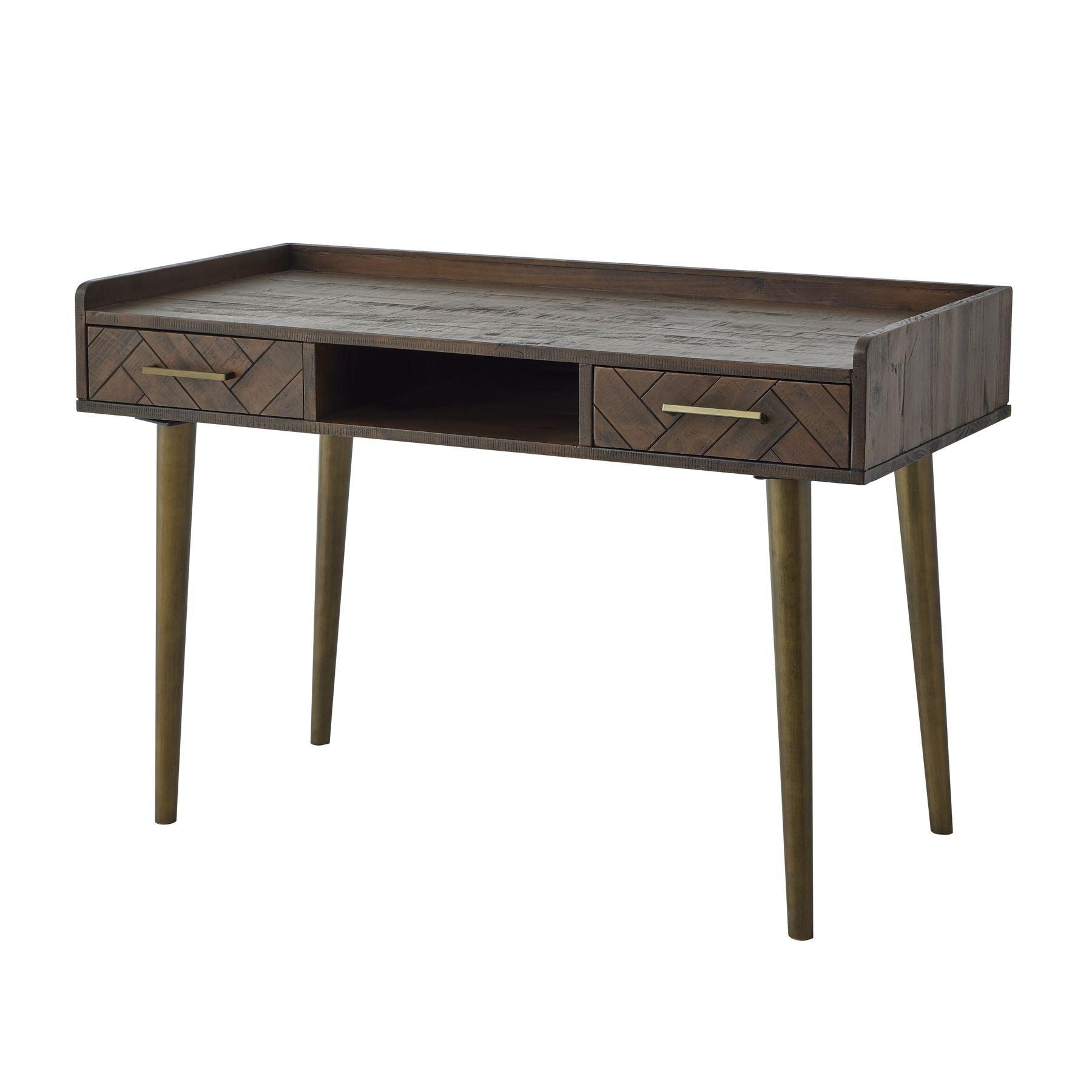 Havana Gold 2 Drawer Desk - £709.95 - Furniture > Tables > Desks 