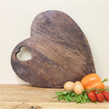 Heart Shaped Wooden Chopping Board 40cm-Trays & Chopping Boards