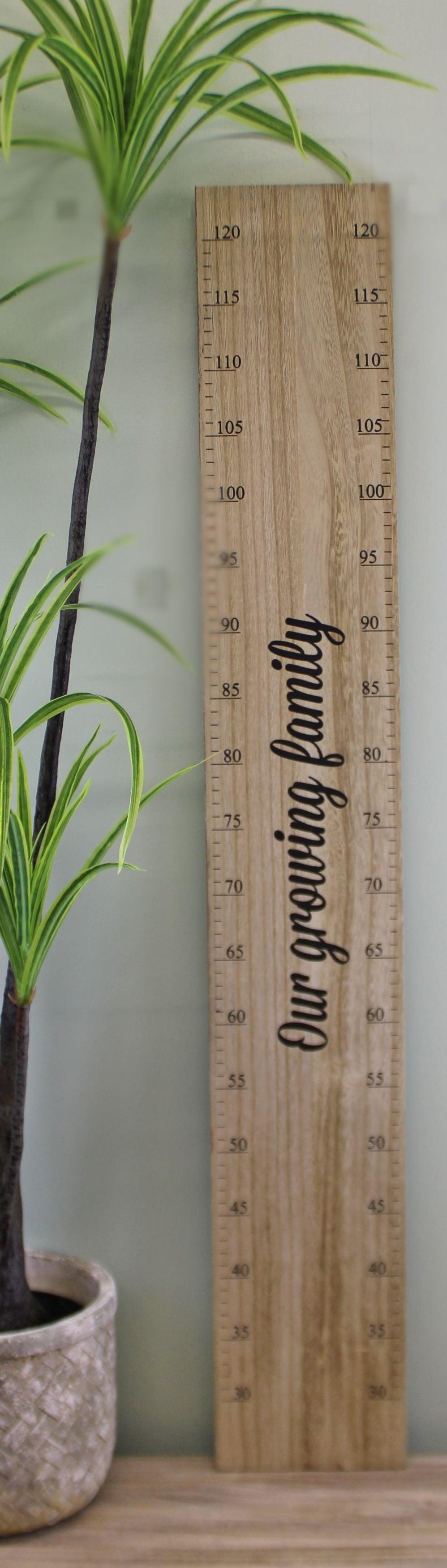 Height Chart Wall Plaque, Our Growing Family, 100cm - £20.99 - Blackboards, Memo Boards & Calendars 