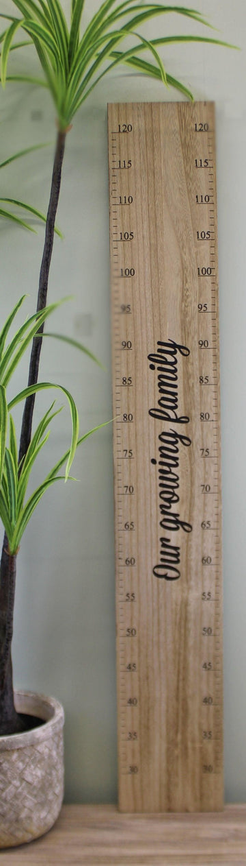 Height Chart Wall Plaque, Our Growing Family, 100cm - £20.99 - Blackboards, Memo Boards & Calendars 