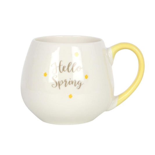 Hello Spring Rounded Mug-Mugs Cups