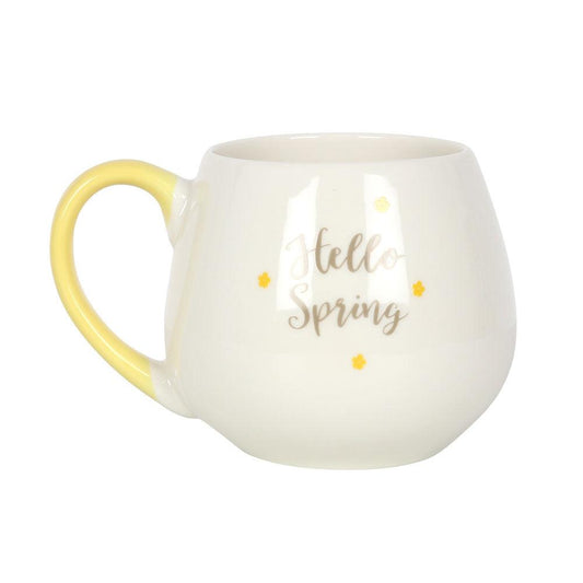 Hello Spring Rounded Mug - £13.5 - Mugs Cups 