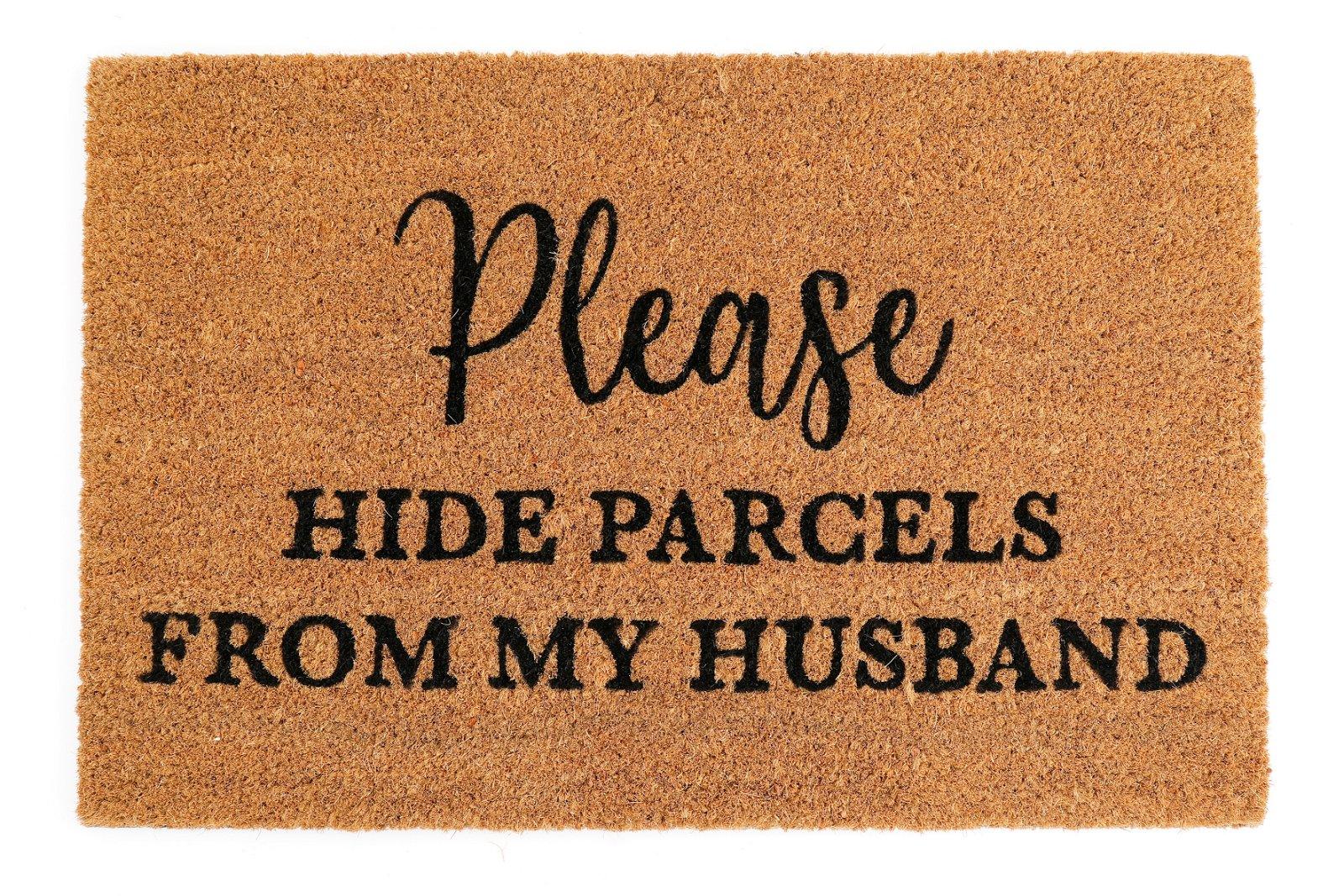 Hide Parcels from Husband Coir Doormat-Doormats