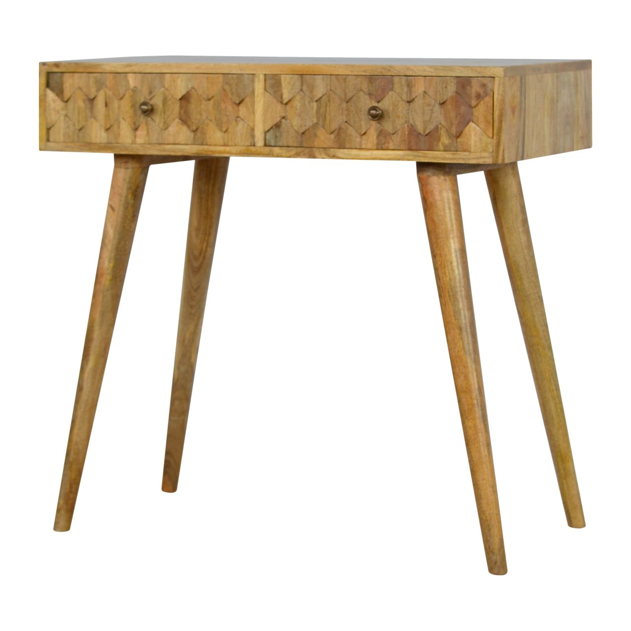 Pineapple Carved Console Table | Hand-Carved