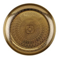 Kasbah Design Decorative Gold Metal Tray-Bowls & Plates