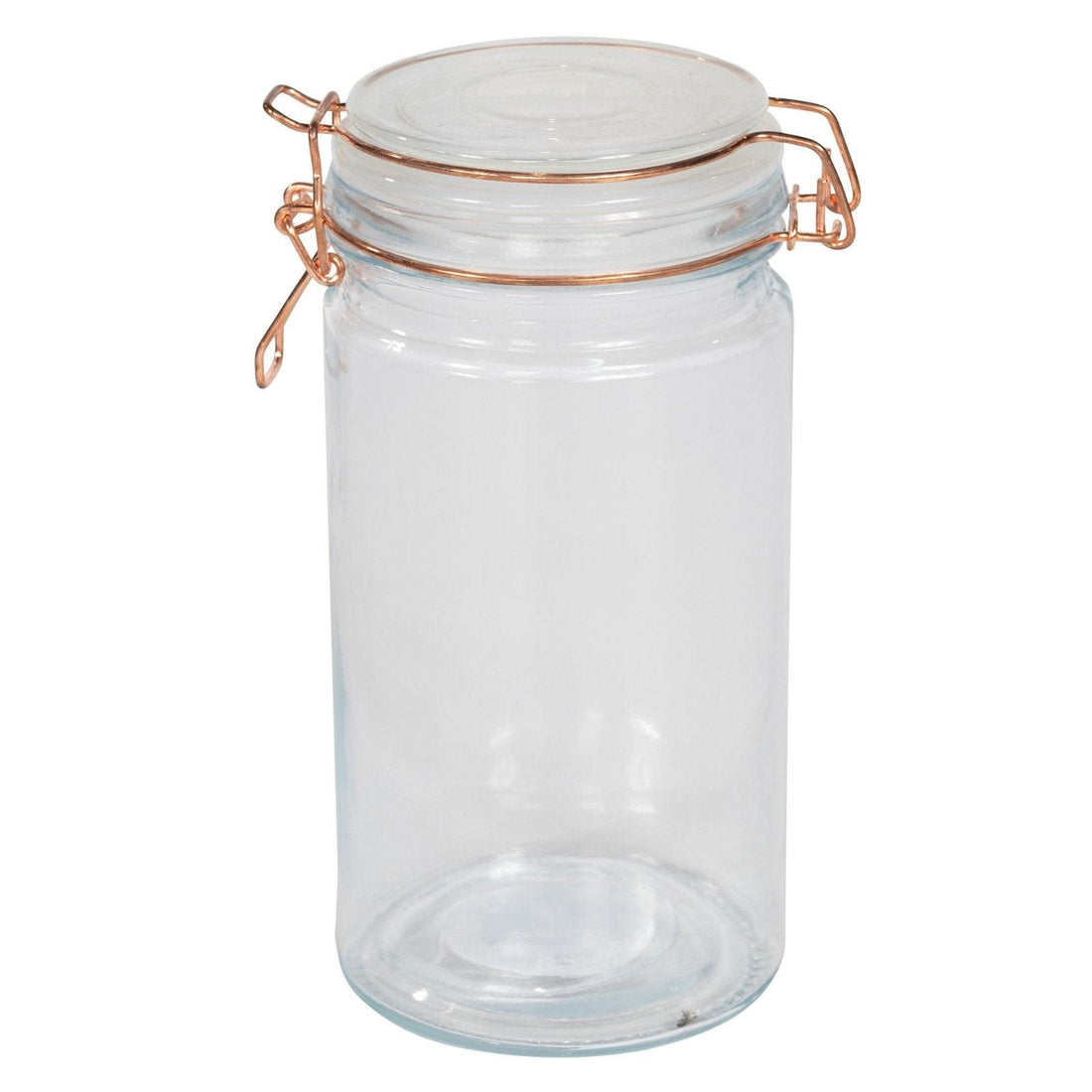 Kitchen Storage Jar With Copper Clip 20cm - £15.99 - Kitchen Storage 
