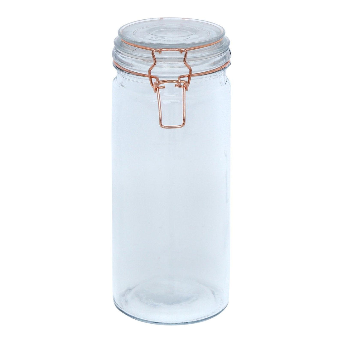 Kitchen Storage Jar With Copper Clip 25cm - £15.99 - Kitchen Storage 