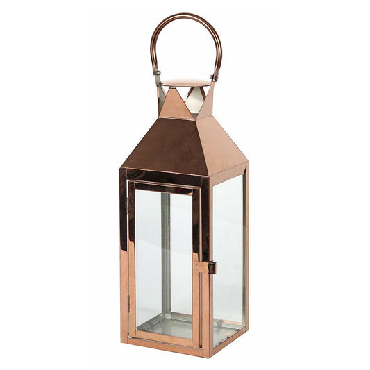 Large Copper Lantern - £42.5 - Lamps Lights 