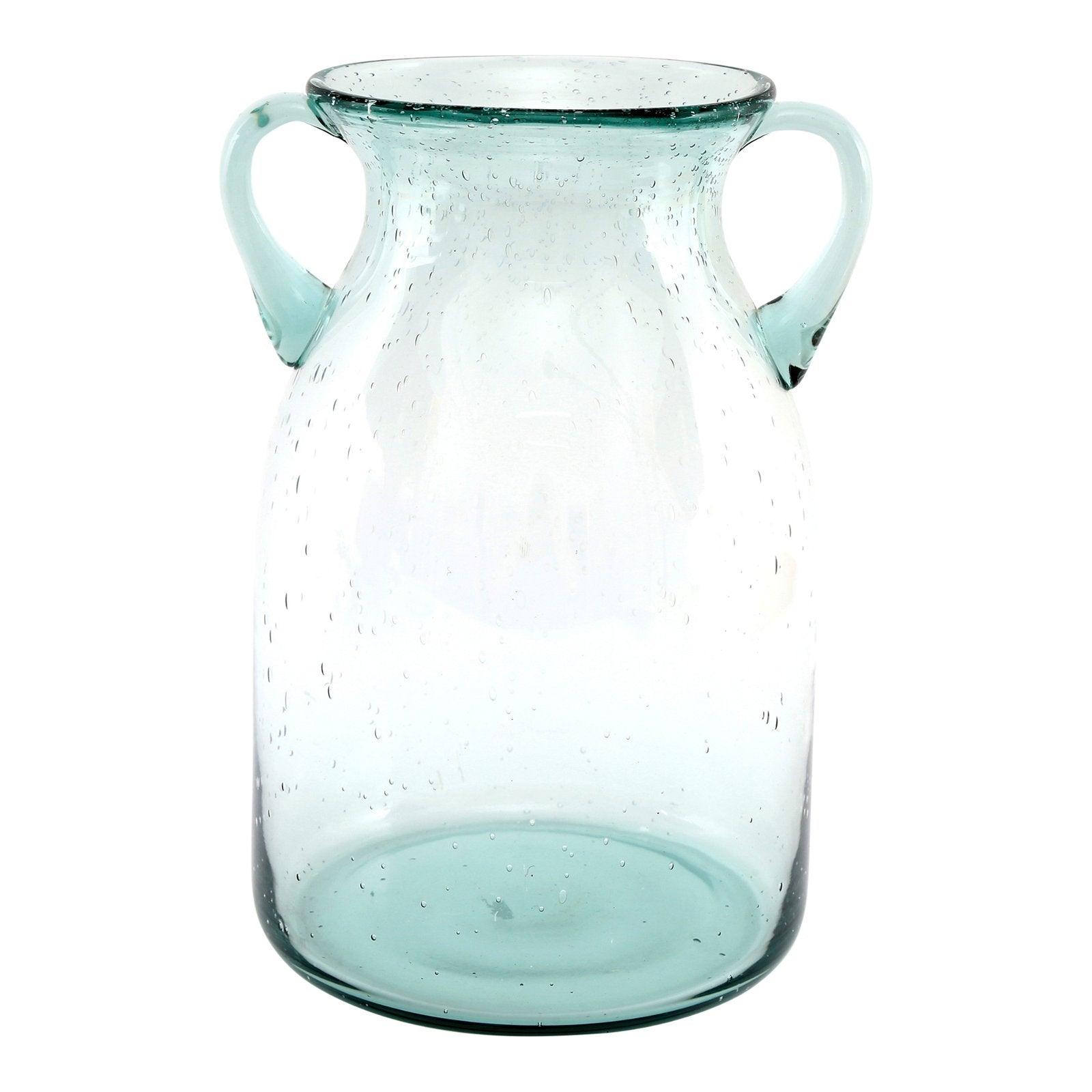Large Daisy Green Bubble Vase With Handles - £49.99 - Vases 