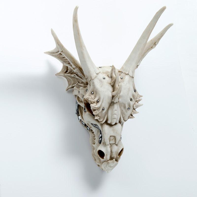 Large Dragon Skull Decoration with Metallic Detail - £187.99 - 
