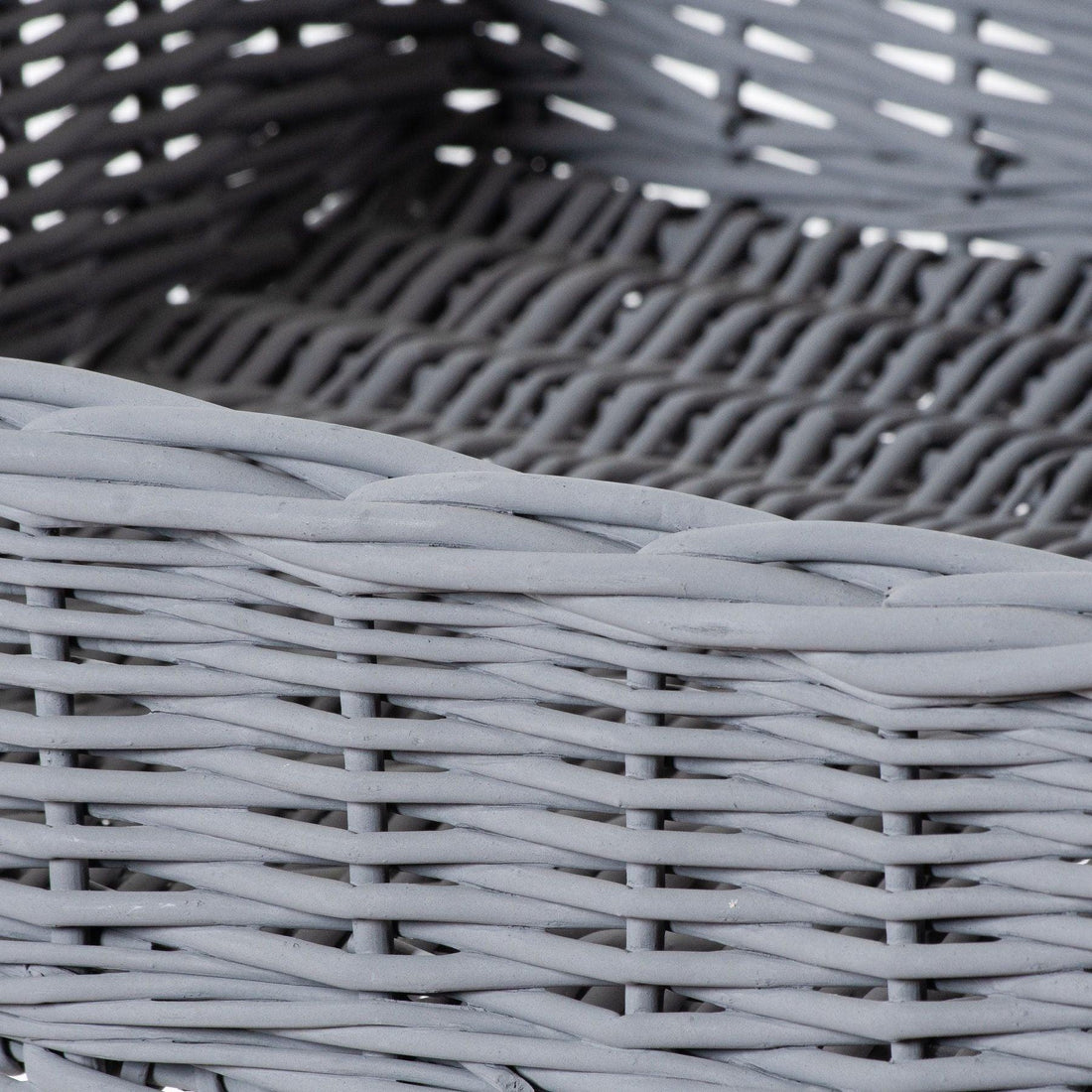 Large Grey Wicker Basket Butler Tray - £114.95 - Gifts & Accessories > Trays 