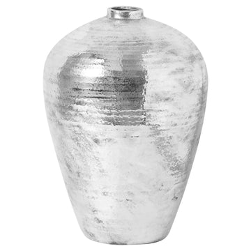 Large Hammered Silver Astral Vase - £269.95 - Gifts & Accessories > Vases > Ornaments 