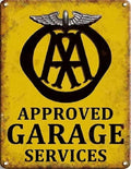 Large Metal Sign 60 x 49.5cm Approved Garage Services-