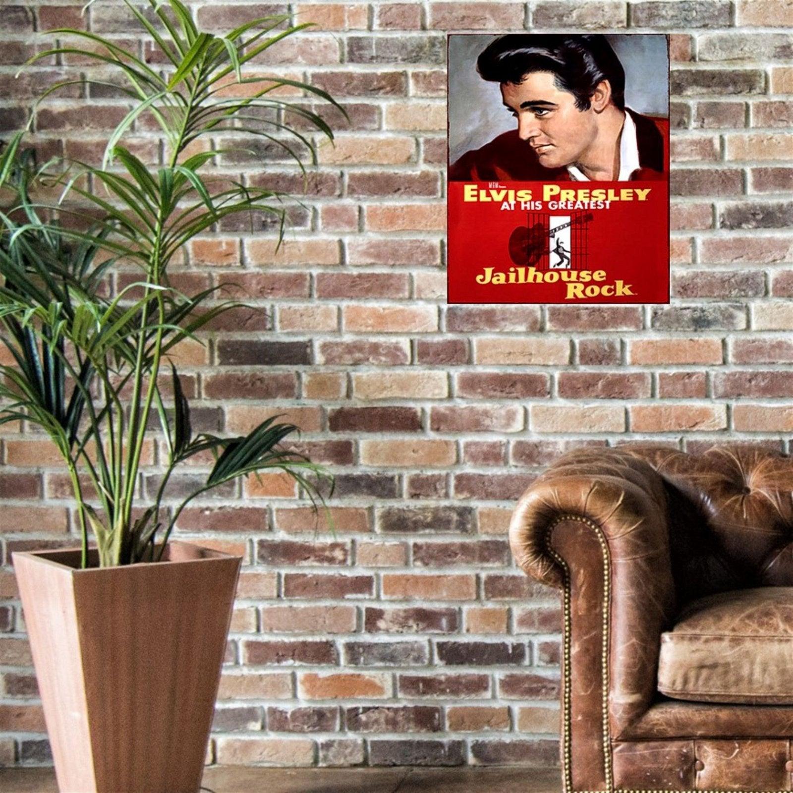 Large Metal Sign 60 x 49.5cm Elvis Presley Jailhouse Rock - £65.99 - 