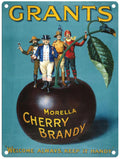Large Metal Sign 60 x 49.5cm Vintage Retro Grants Cherry Brandy-