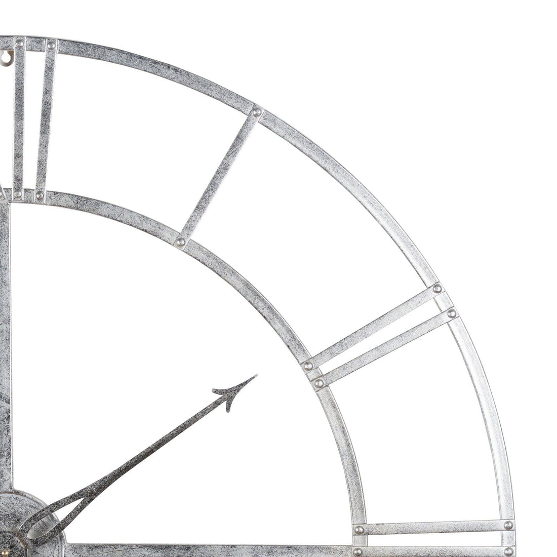 Large Silver Foil Skeleton Wall Clock - £159.95 - Wall Clocks 