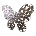 Large Silver Metal Butterfly Design Wall Decor - £24.99 - Garden Ornaments & Birdbaths 