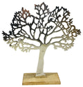 Large Silver Tree Ornament 42cm-Tree Of Life