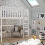 Single (3ft) Solid Pine High Sleeper Loft Bed