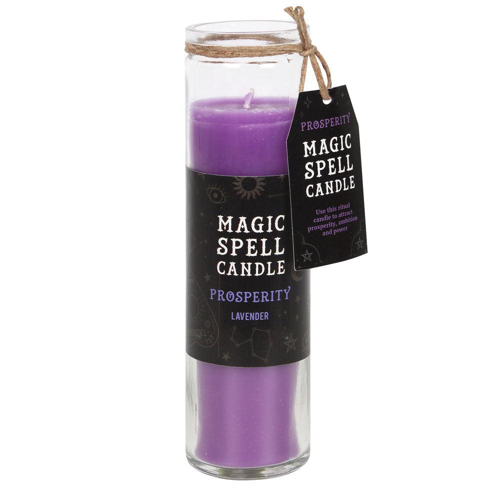 Lavender 'Prosperity' Spell Tube Candle - £12.99 - Candles 