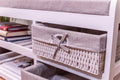 Laxey White Bench With Shoe Rack & Drawers - £88.99 - Storage Benches 