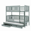 Lea Bunk Bed with Trundle and Storage-Bunk Bed