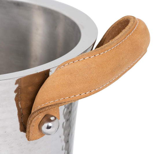 Leather Handled Ice Bucket-Gifts & Accessories > Kitchen And Tableware > Ornaments