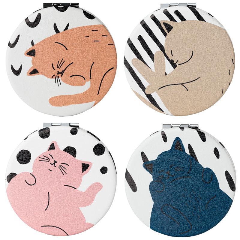 Leatherette Compact Mirror - Cat's Life - £7.99 - 