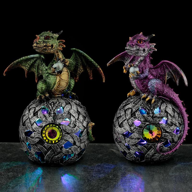 LED Celtic Orb Elements Dragon Figurine - £24.99 - 