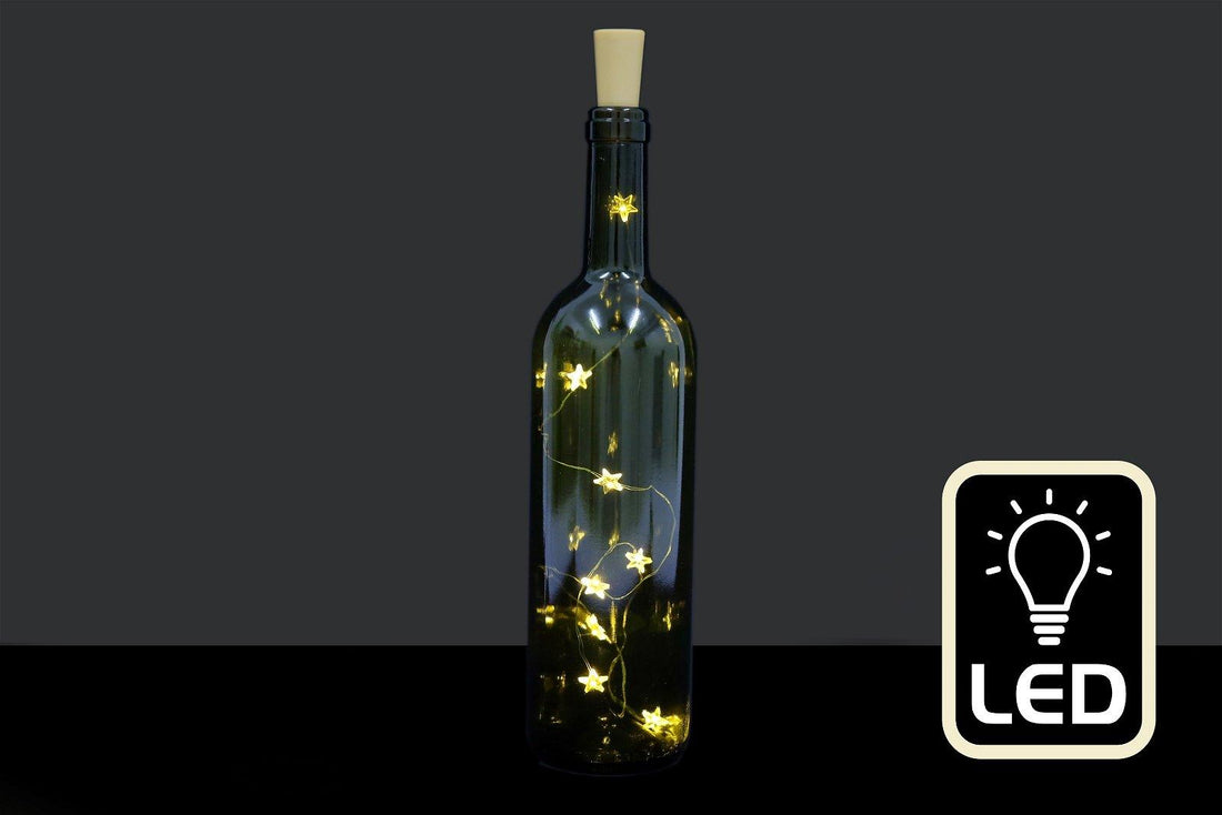 LED Star Cork Garland 10 Led Light - £9.99 - LED Lighting 