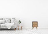 Nordic Style Bedside with 2 Drawers