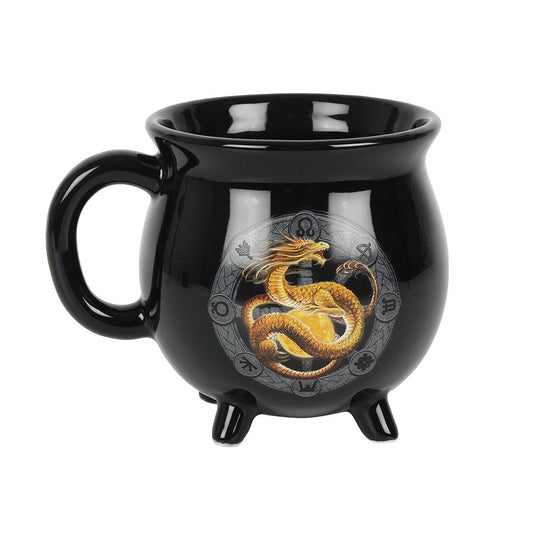 Litha Colour Changing Cauldron Mug by Anne Stokes-Mugs Cups