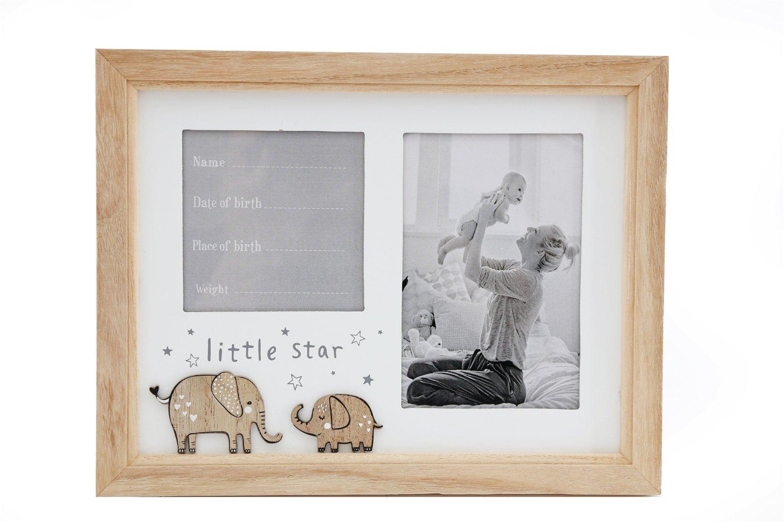 Little Star Photograph Frame 28cm-New Baby