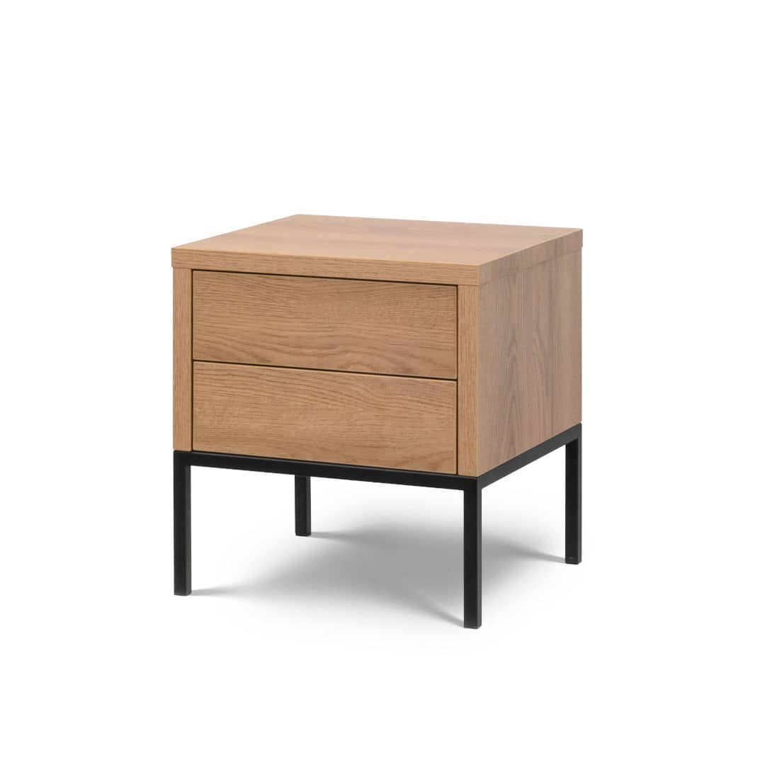 Loft Caramel Bedside Table - £138.6 - Bedside Cabinet 