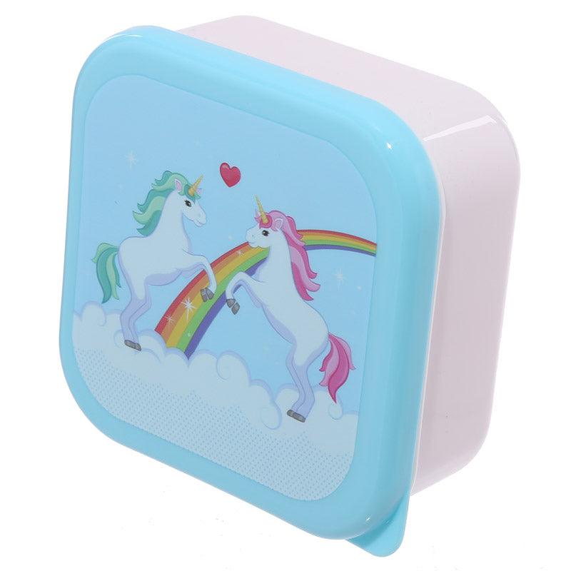 Lunch Boxes Set of 3 (S/M/L) - Enchanted Rainbow Unicorn-