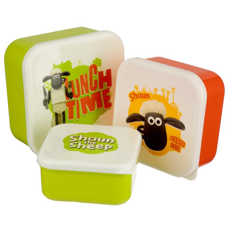 Lunch Boxes Set of 3 (S/M/L) - Shaun the Sheep - £8.99 - 
