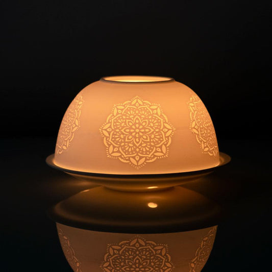 Mandala Dome Tealight Holder - £7.5 - Candle Holders 