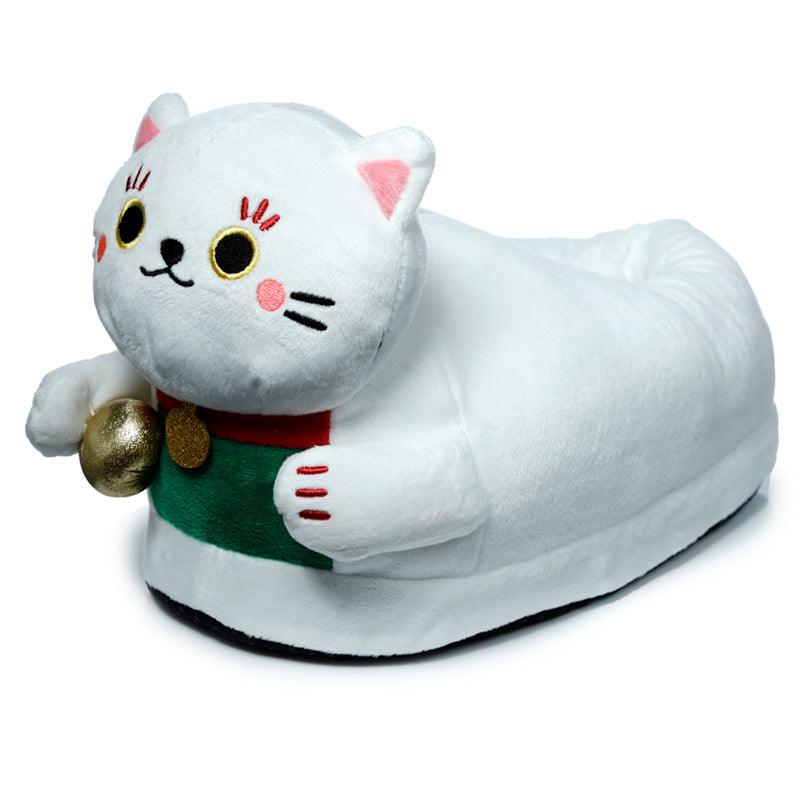 Maneki Neko Lucky Cat Slippers (One Size)-
